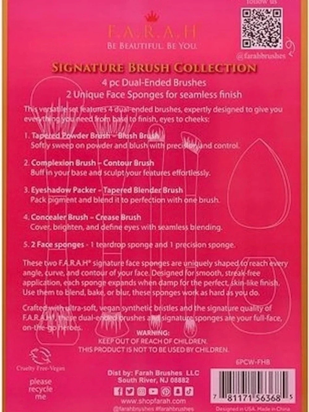 Farah pink brush